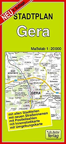 Stadtplan Gera: Maßstab 1:20000