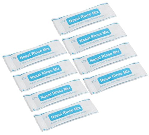 PLAFOPE Nasenspülsalz 40 Beutel 27g Fein Gemahlenes Schnell Lösliches Physiologisches Salz Jod für Sanfte Nasenspülung bei Erwachsenen und Kindern Praktisches Dosierpack