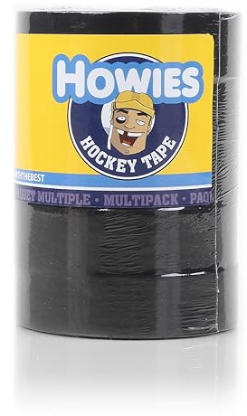 Howies Hockey Tape Hockeyschläger-Klebeband, Schwarz, 5 Rollen