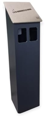 Wandaschenbecher Aluminium Wandmontage Quadratisch Anthrazit