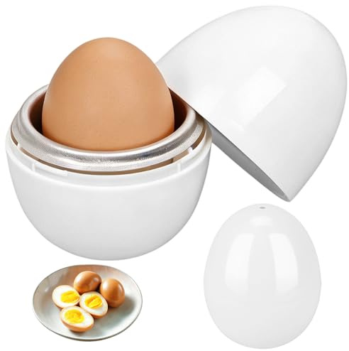 2 Stücke Mikrowellen Eierwärmer Korb,Eierkocher für Mikrowelle,Eierkocher für 1/4 Eie und Eierverdampfer,Gekochte Eier mit Deckel,für Warme Frühstücks und Ostereier,für Büro und Zuhause