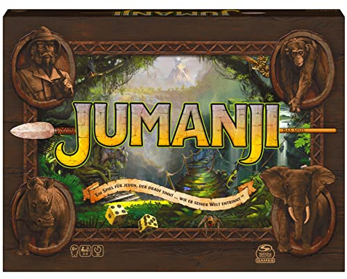 Spin Master Games - Jumanji - das actiongeladene Familienspiel für 2–4 mutige Abenteurer ab 8 Jahren - kooperatives Abenteuerspiel mit spannenden Challenges
