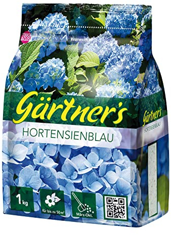Gärtner's Hortensienblau, 1kg - Blaufärbemittel für Hortensien, zur Umfärbung und Farberhaltung