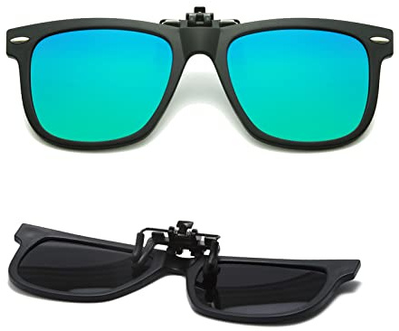 Long Keeper Sonnenbrillen Aufsatz Brille Polarisiert - Kinder Sonnenbrillen Clip Kinderbrille für Brille, Brillenträger, mit UV Schutz für Jungen Mädchen