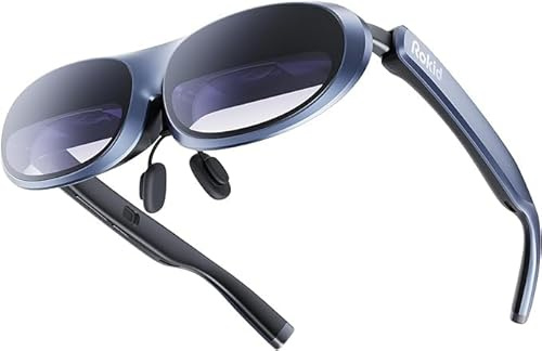 Rokid Max AR Brille mit 160'' Micro-OLED Virtual Theater, 50° FOV und 600nits Leuchtdichte, HDCP-Unterstützung, kompatibel mit Android, Steam Deck/PC/Handy