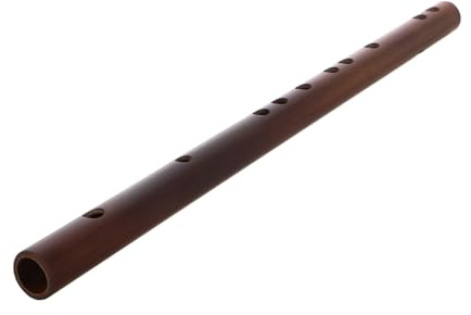 F-dur Bambusflöte für Erwachsene, Kurze Querflöte aus Bambus | Khakifarbene Ausführung, 1 Satz, Traditionelles Chinesisches Instrument