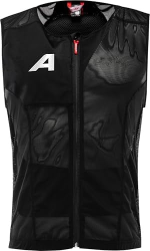 ALPINA PROSHIELD Men - Rückenprotektor für Männer, Atmungsaktiv & Anpassbar, Schutzweste für Ski- & Wintersport, Schwarz