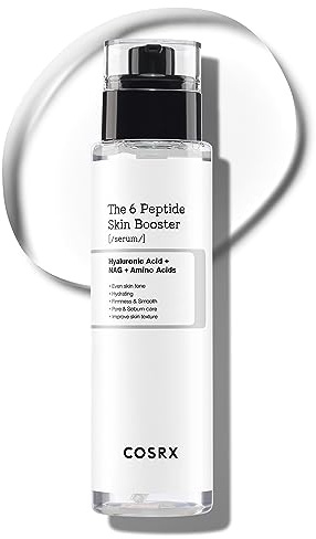 COSRX 6 Peptide Collagen Serum mit Copper Peptide, Toner Gesicht für Hauterneuerung & Straffung mit Niacinamid & Hyaluronsäure, Anti-Aging, beruhigender Hautpflege-Booster, Korean Skincare 150ml