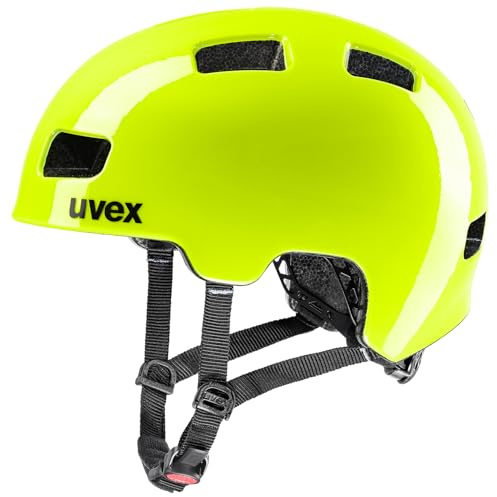 uvex hlmt 4 - Leichter Fahrradhelm für Kinder - individuelle Größenanpassung - waschbare Innenausstattung - neon Yellow - 51-55 cm