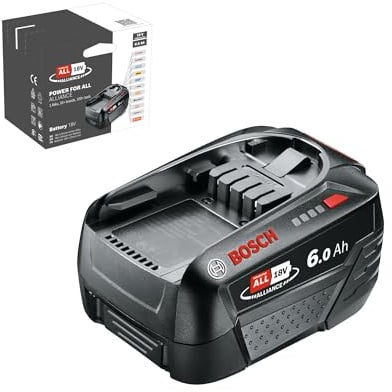 Bosch PBA 18V 6,0Ah W-C Li-Ion Werkzeug-Akku | 18 Volt | Schwarz/Grau/Rot