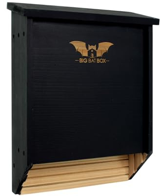 Wildyard Bat House for Outdoors - Der Komplette Fledermauskasten für den Außenbereich - Säubere deinen Garten von Mücken - Fledermauskasten ohne Lack innen - Eine Kammer Zedernholz-Fledermauska