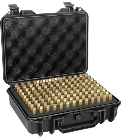 PVNOOCY 223/5.56,7.62 Wasserdichter Munitionskoffer 117 Runde Taktische Munitionsbox Patronenbox Abschließbarer Patronenkasten für Schützenmunition