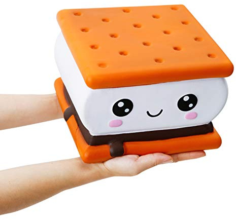Anboor 7.9 Smore Food Jumbo Squishies Spielzeug Zeitverzögert Beduftet | Große Niedliche Squishies, Squeeze Toy Für Kinder Und Erwachsene, Jumbo Squishies, Langsam Rückfedernd, Mit Süßigkeitsduft