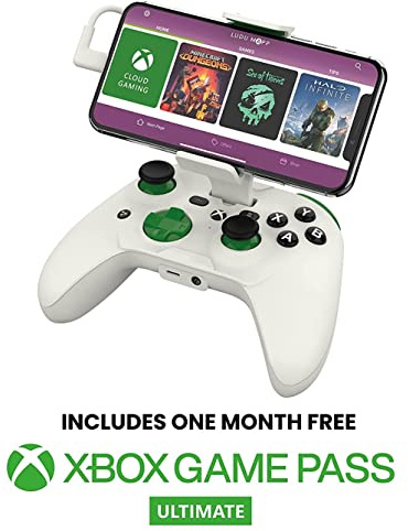 RiotPWR Mobile Cloud Gaming Controller für iOS (Xbox Edition) - Mobiles Konsolenspiel auf deinem iPhone - Spiele COD Mobile, Apple Arcade + mehr [1 Monat Xbox Game Pass Ultimate inklusive]