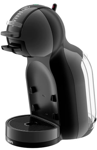 NESCAFÉ DOLCE GUSTO Mini Me Von Krups, kleine automatische Kapselkaffeemaschine, heiße und kalte Getränke, 15 Bar Druck, 0,8 Liter Wassertank, Eco-Mode, schwarz/Anthrazit, KP1238