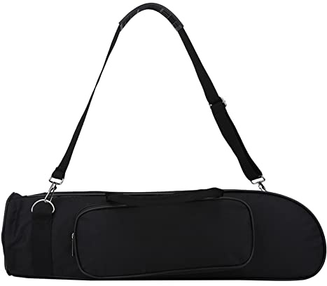 Trompetentasche, gepolsterte Trompetentasche aus Oxford-Stoff, kleine Trompeten-Gig-Tasche, verdickte wasserdichte Trompeten-Tragetasche mit Schultergurt (Schwarz)