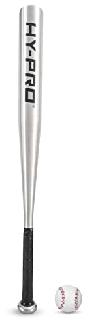 Hy-Pro Baseballschläger und Ball-Set, Aluminium, starker Griff und Glatte Metallschläger-Oberfläche
