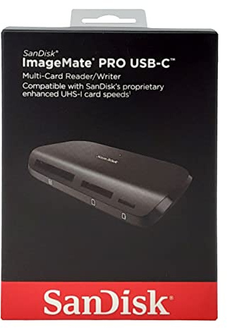 SANDISK Image Mate Pro USB-C Lese-/Schreibgerät Multi-Kartenlesegerät (für UHS-I-, UHS-II-, Non-UHS-, CompactFlash und microSD-Karten, USB 3.0)