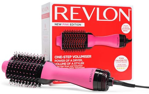 Revlon Salon One-Step Haartrockner und Volumiser – Pink Edition | One-Step, IONEN- und KERAMIKTECHNOLOGIE, mittlere bis lange Haare, RVDR5222PUK