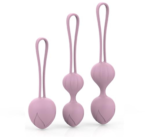 Kegel Balls 3er Set, Perfekt für Frauen zum Beckenbodentraining, Medizinisches Silikon, Wasserdicht