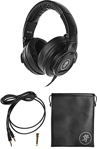 Mackie MC-250 professioneller geschlossener Over-Ear-Kopfhörer mit 50 mm Wandlern für das Studio-Monitoring, DJs, Content-Produktion und den Musikgenuss zuhause