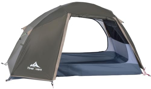 Three Bears Ultraleichtes 2/4-Personen-Rucksackzelt – 3000 mm wasserdicht, sofortiger Aufbau, robust und tragbar für Camping, Wandern und Reisen