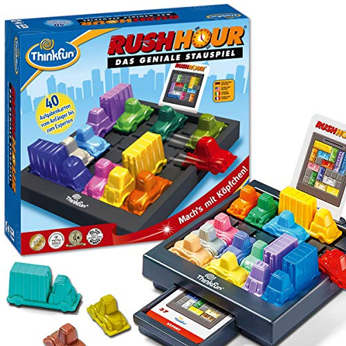 ThinkFun - 76301 - Rush Hour das bekannte Logikspiel von Thinkfun für Jungen und Mädchen ab 8 Jahren [Exklusiv bei Amazon]