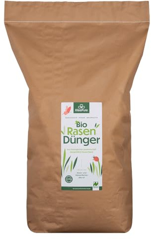 KleePura Bio Rasendünger 22,5 kg. NATURLAND zertifizierter Dünger aus 100% Bio-Klee. Organischer Rasendünger für Herbst & Frühjahr