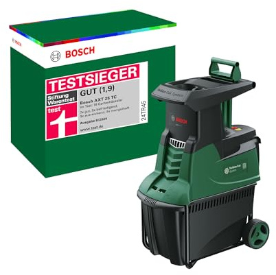 Bosch Turbinenhäcksler AXT 25 TC (2.500 W; geeignet für Holz und harte Gartenabfälle; integrierte Fangbox 53 l; in Karton)