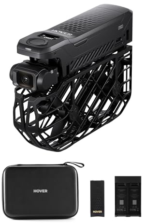 HOVERAir X1 PRO 4K Drohne mit Kamera 4K, Faltbar Action Cam, Basis Kombo | Flugkamera mit 15 vollautomatischen Flugmodi, 42 km/h & KI-Tracking. OmniTerrain für jedes Gelände, Rückkollisions-Erkennung