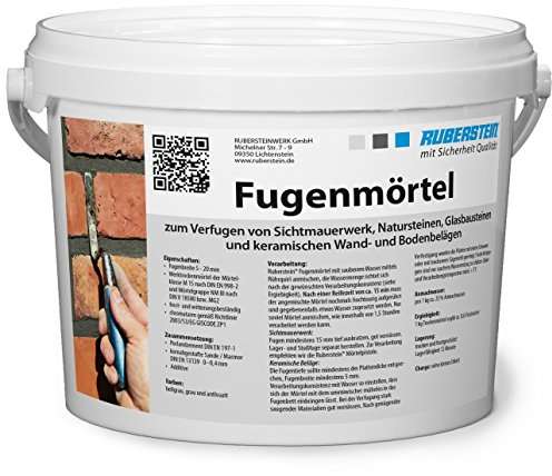 Ruberstein® Ruberstein Fugenmörtel grau im 2 kg Eimer