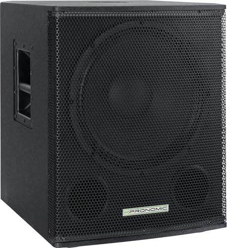 Pronomic SA-15 SUB Aktiv Subwoofer - 15 Zoll, 600W Peak, Schwarz