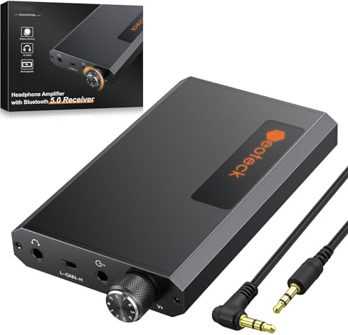 Neoteck HiFi Kopfhörerverstärker Bluetooth 5.0 Empfänger Tragbare 3,5 mm Audio Kopfhörer verstärker Komponenten für MP3/MP4/Telefone/Digital Player/Computer