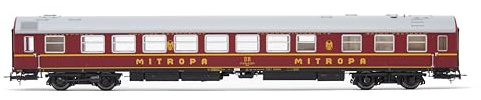 DR Passagierwagen OSShD Typ B „Tourex“, 4 Stück, 2 x WLAB, 1 WLABD, 1 x WR, rot lackiert, Epoche IV, Verschieden