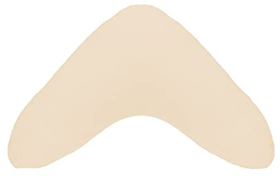 Dukal | Bezug für Bumerangkissen/Lesekissen | aus hochwertigem DOPPEL-Jersey | 100% Baumwolle | Farbe: Natur