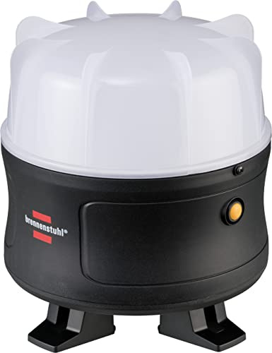 Brennenstuhl Mobiler 360° LED Akku Strahler, Baustrahler 30W (Arbeitsleuchte 3000lm, mit Li-lon Akku, max. Leuchtdauer 12h, Bauscheinwerfer für außen, IP54)
