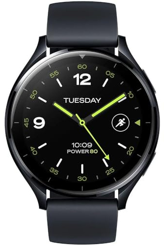 Xiaomi Watch 2 Smartwatch, 1,43 AMOLED Display mit Always-On-Funktion, Schlaf-, Puls- und Sport-Tracking, Wear OS by Google, Silber