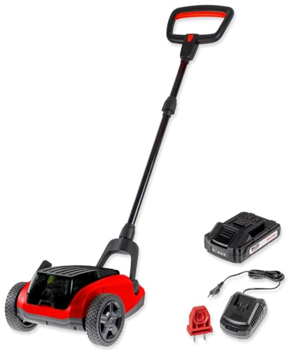 WALTER Akku-Handrasenmäher 20V, Einstellbare Schnitthöhe 25-48 mm | Bürstenloser Motor, Leicht und Flexibel, Inkl. 2,0Ah Li-Ionen-Akku & Ladegerät, Ideal für Kleine Rasenflächen bis 50 m²
