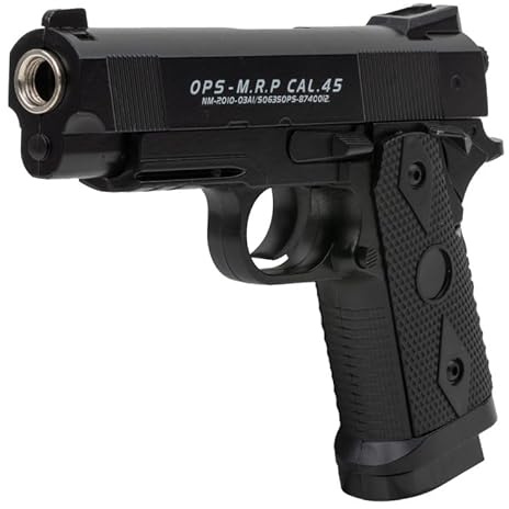 Set: Softair Pistole 19Eleven Vollmetall 0,5 Jule 6 mm BB Federdruck Softair + G8DS® Softair Munition Bio BBS Premium Selection 2000 Stück 0,20 g 6mm (Schwarz, 1)