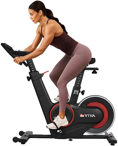 AsVIVA S15 Speedbike & Indoor Cycle, 20kg Schwungmasse, 32 Stufen, leise | Anspruchsvolles Indoor Cycling im Home-Gym. Leiser Heimtrainer mit intuitivem Smart Knob, 32 Stufen Magnetbremse & Zwift.