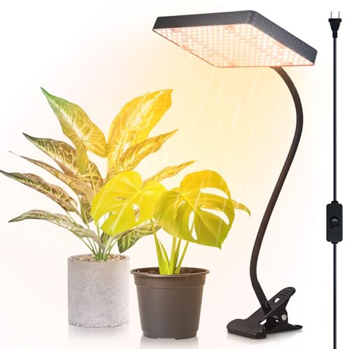 FRGROW Pflanzenlampe LED Vollspektrum, Pflanzenlicht für Zimmerpflanzen, UV-IR Vollspektrum Pflanzenleuchte 200W, Grow Lampe 208 LEDs, Wachstumslampe für Pflanzen, Daisy Chain Euro Stecker