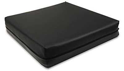 PEPE Mobility Antidekubitus Sitzkissen Rollstuhl 42x42x8 cm, Orthopädisches Kissen Memory Foam, Rollstuhlkissen gegen Dekubitus, Druckentlastendes Sitzkissen, Schwarz