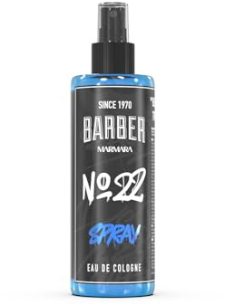 Barber Marmara No.22 Eau De Cologne Turkish Aftershave Citrus 400ml | Fresh Citrus, Aquatic and Woody Fragrance. Long Lasting Turkish Barbershop Scent in a Spray Format.