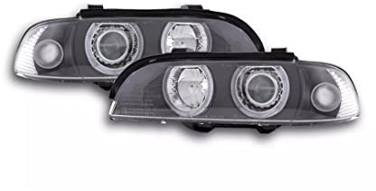 X-Parts 1030075 Xenon Scheinwerfer mit Angel Eye Ringe Schwarz Linsen E39 1995-2000