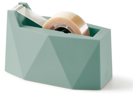 Miquelrius - Klebebandabroller für Klebeband und Washi Tape am Tisch, Grün | Schreibwaren-Accessoire, 122 x 60 x 76,5 mm, ABS- und PS-Gehäuse, Schulbedarf, Kreativprojekte und Organisation