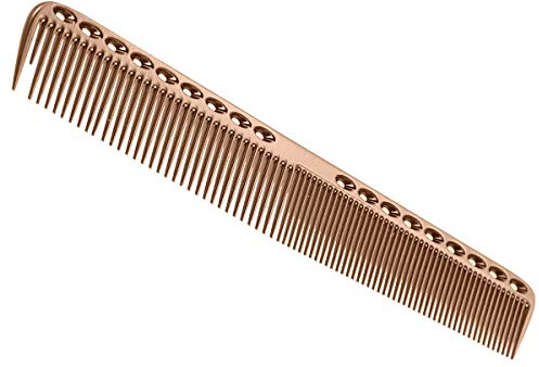 Petyoung Professionelle Kämme Luftfahrt Luftfahrt Aluminium Metallschneiden Kamm Haar Friseur Friseure Salon Kamm (Color : Rose Gold, Size : L)