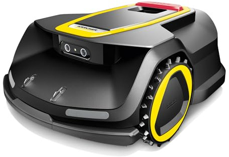 Kärcher Mähroboter RCX 6, ohne Begrenzungskabel, Flächenleistung: 3.000 m², Paralleles Bahnenfahren, bis zu 70% Steigung, rasenschonende Traktion, Allrad-Antrieb, Igelerkennung, GPS + RTK + Kamera