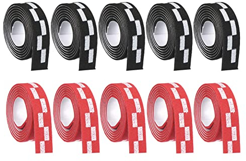 PATIKIL 10 Pack Tischtennis Seitenband Kantenschutz Gummi und Klinge 18 Rot Schwarz