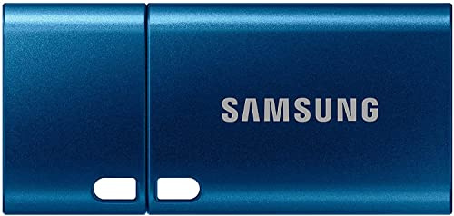 Samsung USB-Stick, USB-C, 64 GB, 300 MB/s Lesen, 30 MB/s Schreiben, USB 3.1 Flash Drive für Notebooks, Tablets und Smartphones, Blue, MUF-64DA/APC