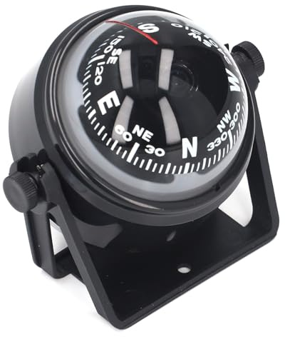 Digital Marine Kompass, High Präzision, Adjustable Navigation, Night Vision Ball, Halterung for Marine, Auto, Motorrad, Outdoor Adventures